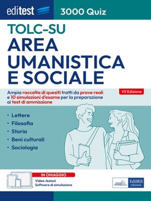 cover image of EBOOK- TOLC-SU 3000 Quiz Area umanistica e sociale